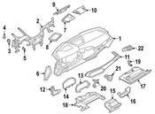 BMW Instrument Panel Storage Compartment - Genuine BMW 51456991123