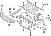 BMW Radiator Support Air Duct - Genuine BMW 51747475271
