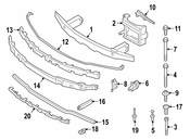 BMW Bumper Cover Support Rail Bracket - Genuine BMW 51117460347