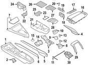 BMW Console Armrest - Genuine BMW 51169237096