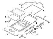 BMW Sunroof Drain Hose - Genuine BMW 54107207942