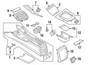 BMW Console Air Vent - Genuine BMW 64225A05665