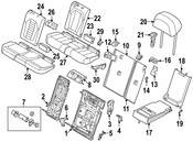 BMW Seat Armrest - Genuine BMW 52207499798