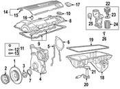 BMW Engine Oil Pan - Genuine BMW 11131740915