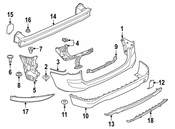 BMW Bumper Cover Spacer Panel - Genuine BMW 51127403394