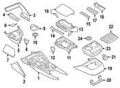BMW Console Armrest - Genuine BMW 51169309373