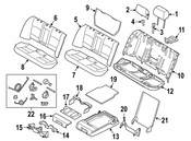 BMW Seat Armrest Base - Genuine BMW 52207277925