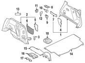 Mini Seat Belt Trim Bezel - Genuine Mini 51447420562