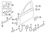 BMW Door Lock Cylinder - Genuine BMW 51217251676