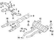 BMW Exhaust Tail Pipe Tip - Genuine BMW 18308096125