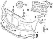 BMW Bumper Cover Emblem - Genuine BMW 51117886545