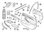 BMW Door Mirror Trim Ring - Genuine BMW 51339460516