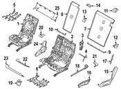 BMW Seat Hinge Cover - Genuine BMW 52207955886