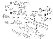 BMW Console Armrest - Genuine BMW 51166836493