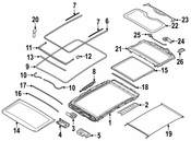 BMW Sunroof Control Module - Genuine BMW 67619854807