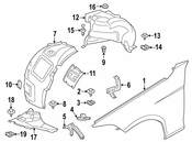 BMW Side Panel Front Right (328i GT xDrive 335i GT xDrive) - Genuine BMW 41009633548