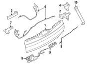 BMW Hinge Trunk Lid Lower Part - Genuine BMW 41007378126