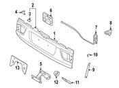 BMW Hinge Trunk Lid Lower Part - Genuine BMW 41627006120
