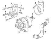 BMW Alternator (90A) - Genuine BMW 12311432978