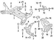 BMW ABS Wheel Speed Sensor Wiring Harness Bracket - Genuine BMW 31316870950