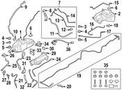BMW Exhaust Backpressure Sensor Pipe - Genuine BMW 13627811935