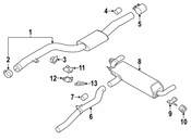 BMW Exhaust Pipe - Genuine BMW 18308637981