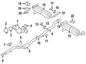 BMW Exhaust Pipe - Genuine BMW 18308687662
