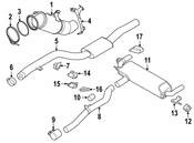 BMW Exhaust Muffler - Genuine BMW 18308652306