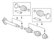 Mercedes Drive Shaft CV Joint Kit - GKN 2463600075