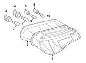 BMW Gasket Rear Light Right - Genuine BMW 63217167590