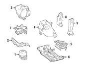 Mercedes-Benz Engine Mount - Lemforder 2042403717