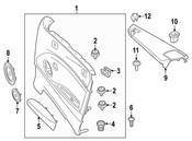 BMW Isa Screw (M5X20U28 8Kl) - Genuine BMW 61319907827