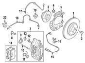 MINI Disc Brake Anti-Rattle Clip - Genuine MINI 34106856301
