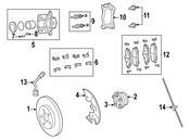 VW Disc Brake Caliper Bracket Mounting Bolt - Genuine VW WHT004331