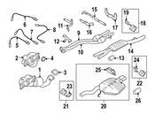 BMW Exhaust Bracket - Genuine BMW 18207556226