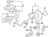 BMW Brake Pipe Bracket - Genuine BMW 21526858650