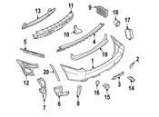 BMW Insert Lateral Bumper Rear Left - Genuine BMW 51123400943
