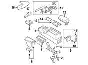 BMW Cover Armrest Leather Front (Black) - Genuine BMW 51163435513