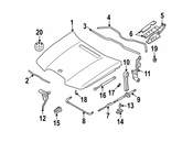 BMW Hood Catch - Genuine BMW 51237145413