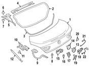 BMW Deck Lid Lift Support - Genuine BMW 51247275643