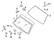 BMW Rear Window Lock - Genuine BMW 51248238469