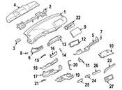BMW Instr.Panel Radio Flap F Center Console - Genuine BMW 51457037713