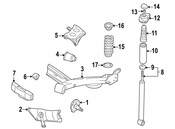 VW Shock Mount Rear (Golf) - Genuine VW Audi 6QE513353
