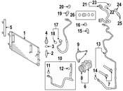 Audi A/C Refrigerant Hose (A4 A4 Quattro S4 S5) - Genuine Audi 8T0260710G