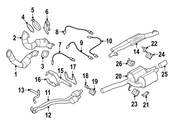 BMW Exhaust Bracket - Genuine BMW 18207562125