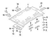 BMW Sun Visor Bracket - Genuine BMW 51166970414