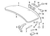 BMW Deck Lid Release Cable - Genuine BMW 51248232147