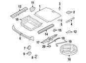 BMW Pad Trunk Floor Right (Savannabeige) - Genuine BMW 51477253824