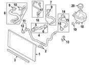 Mini Radiator Coolant Hose Clip - Genuine Mini 17119808504
