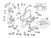 BMW Door Lock Cylinder (528i 540i) - Genuine BMW 51219069239